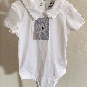 COPY - Tommy Bahama Peter Pan Collar Short Sleeve Onesie